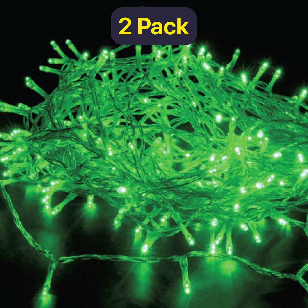 Black Wire LED String Lights – 100 LEDs, Multifunction, Cool-Touch, Halloween & Events